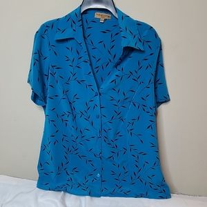Blue Notations Top